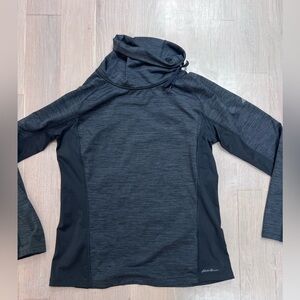 EUC Eddie Bauer Large Dri-Fit Motion Shirt Black and Gray